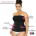 thumbnail image 3 of Women's InstantFigure WBT035X Curvy Strapless Bandeau Top (Black 3X), 3 of 20
