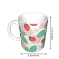 thumbnail image 2 of Disketp Strawberry Large Coffee Mug with Handle Tea Cup Novelty Coffee Cup for Men Women Office Work, 2 of 6