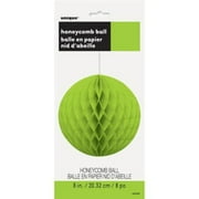 Tissue Paper Honeycomb Ball, 8 in, Neon Green, 1ct