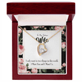 thumbnail image 1 of To My Wife I Want Us Forever Necklace w Message Card, 1 of 8