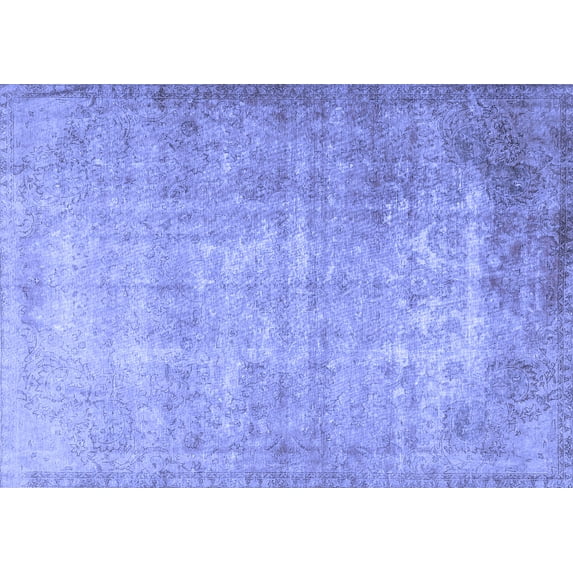 Ahgly Company Indoor Rectangle Persian Blue Traditional Area Rugs, 8' x 10'