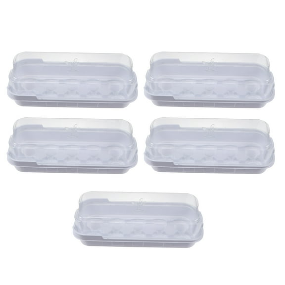 5 Pcs Seedling Box Gardening Growing Trays Propagation Seeds Plants Green