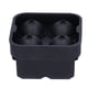 thumbnail image 4 of 2 moldes para hielo, 4 rejillas, reutilizables, de silicona elástica, para hacer cubitos de hielo, color negro, 4 of 5
