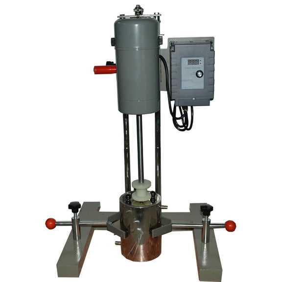 Intbuying FS-1100D Manual Lifting Vertical Timing Lab Digital Display High-Speed Disperser Homogenizer Mixer 220V,1100W Paint Mixing #022225