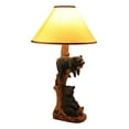 thumbnail image 3 of Ebros Rustic Black Bears Napping & Eating Honey Table Lamp Sculpture With Shade, 3 of 9