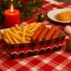 thumbnail image 4 of Paquete de 12 Bandejas de Papel Desechables para Alimentos Navideños, Ideales para Papas Fritas, Palomitas de Maíz, Tortillas, Snacks y Dulces. 25,5 X 18 X 2 Cm (Multicolor), 4 of 6