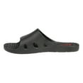 thumbnail image 3 of Shocked Soft Footbed Sport Slipper Slide Sandals, Black/ Red (Boys'), 3 of 7