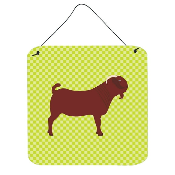 Carolines Treasures BB7717DS66 Kalahari Red Goat Green Wall or Door Hanging Prints, 6 x 6 in.