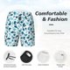 thumbnail image 3 of Balery Cute Shark Bañador para hombre, shorts de playa de secado rápido con entrepierna y forro de compresión-Large, 3 of 6