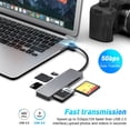 thumbnail image 5 of Lector de tarjetas con puertos USB 3.0 tipo C 5 en 1 para CFast/CF/XD/Secure Digital/TF, 5 of 5