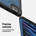 thumbnail image 2 of ELEHOLD Case for Apple iPad Pro 11 2022/2021/2020/2018/air4 10.9/air5,Soft TPU Rugged Durable Case with 360° Rotating Hand Strap & Foldable Hidden Stand & Pencil Holder,Navyblue, 2 of 10