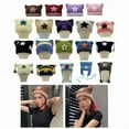 thumbnail image 2 of Yokua Knitted Women Beanie Hat Y2K Anime Ear Star Hat Popular Cosplay Party Headwear, 2 of 21