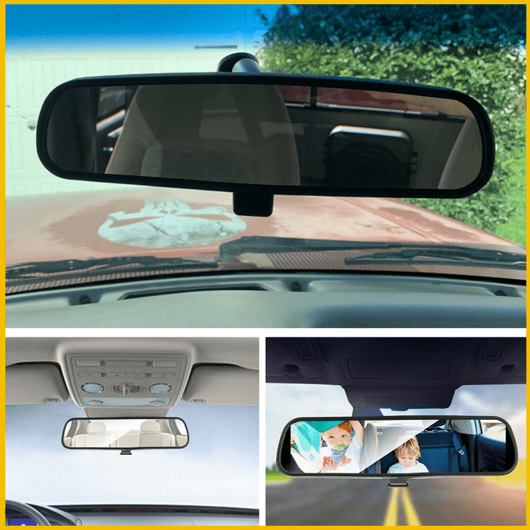 NINGFIST Rear view Mirror Rearview Mirror Wide Angle Broadway Panoramic  Anti Glare Mirror Blindspot Accessories Universal Interior Car Convex  Mirror