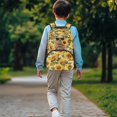 thumbnail image 2 of KUIFORTI Sunflower Capybara Kids Backpack School Bag Durable Polyester Bookbag for Elementary Students with Multi-Pocket Back to School Gifts for Students, 2 of 7