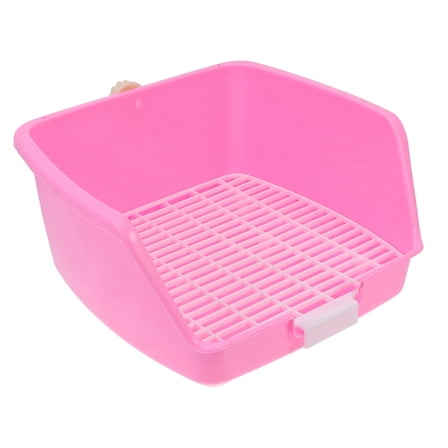 Toyvian 1Pc Pink Hedgehog Potty Pet Toilet Small Animal Supply Suitable for Rabbit and Ferret