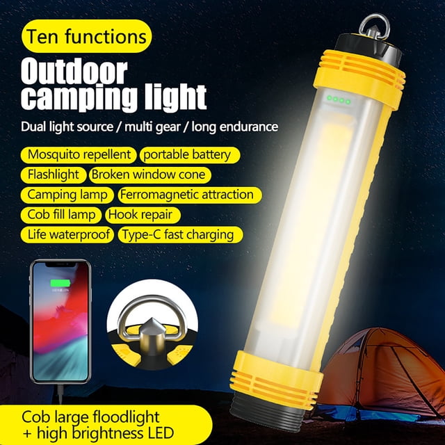 Linterna de Trabajo onlyliua para Reparación de Automóviles con Luz de Camping Cob y alarma