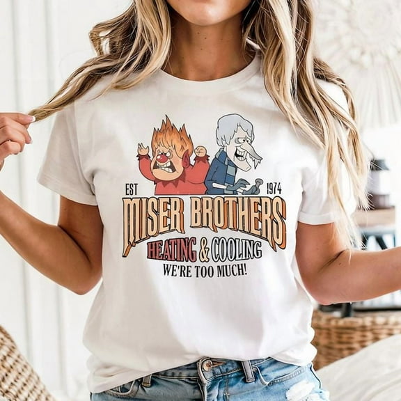 Mi_se_r Brothers Heating And Cooling Unisex T-Shirt, Sizes S-5XL - Gategoo