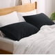 thumbnail image 2 of Juego de fundas de almohada Bedsure Black Queen Size de microfibra cepillada, 2 of 6