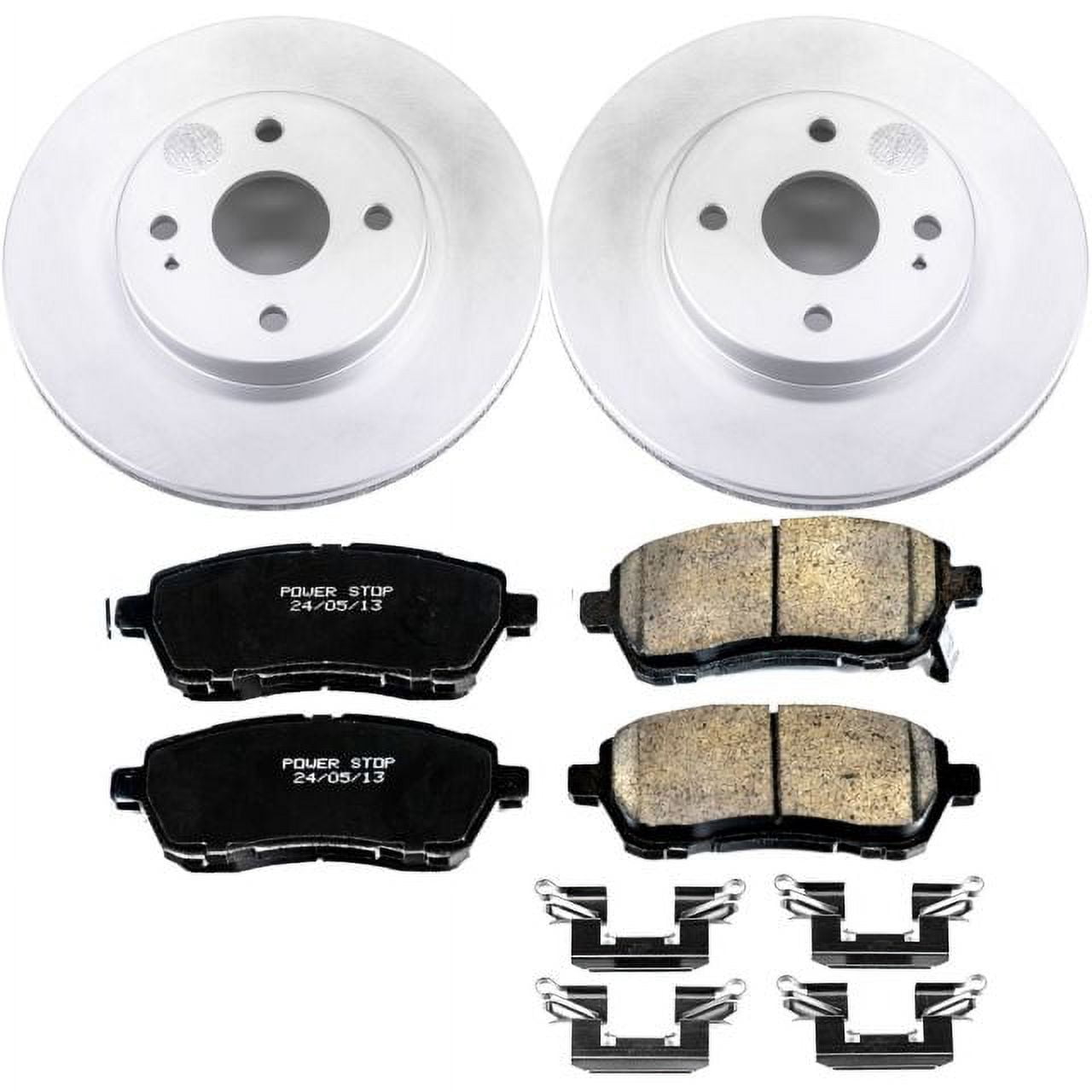 PowerStop Front Geomet Coated Brake Rotor and Pad Kit Fits: MAZDA Select Models CRK6344