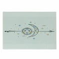 thumbnail image 1 of Aztec Cutting Board, Moon Sun Spiral Vortex Stars Occult Art Theme Image Print, Decorative Tempered Glass Cutting and Serving Board, Small Size, Multicolor, by Ambesonne, 1 of 1
