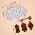 thumbnail image 2 of Molde con diseño de llave de ojo de cerradura de Chocolate para decoración de pasteles DIY, decoración para cupcakes, fabricación de dulces para hornear, manualidades con azúcar, 2 of 5