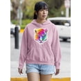 thumbnail image 2 of Leopard In Rainbow Hoodie Women -Rose Khan Designs, Female 5X-Large, 2 of 4