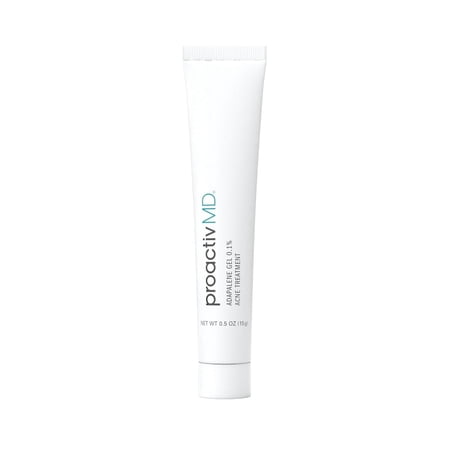 ProactivMD Adapalene Gel Acne Treatment, Prescription Strength Retinoid For Face and Body Acne, 0.1% Solution, 0.5 Oz