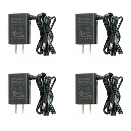 Image of VideoSecu 4 Pack AC to DC Security Camera Power Supply 12V DC 500mA Regulated Switching Adapter for CCTV Surveillance WVN