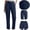 Navy, variant on JUSLIO Womens Pants Zipper Multi Pocket Cargo Pants Stretchy Fashion Casual Comfort Waist Pants