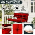 thumbnail image 7 of Replacement Cushions for Outdoor Swing, Swing Replacement Cushions Thicken 4" with Backrest, Waterproof Bench Cushions for Patio Furniture Porch Swing Cushions (Red), 7 of 7