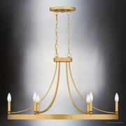 Luxury Transitional Chandelier, Light Gold, UQL4471