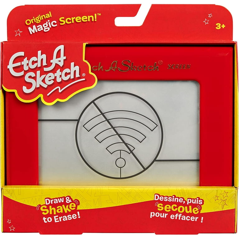 Etch A Sketch Erasable Kids Toy Doodle Tablets, Classic Red Frame