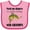 Pink and Fuchsia, variant on Inktastic Going Fishing with Grandpa Boys or Girls Baby Bib