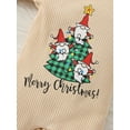 thumbnail image 5 of Arvbitana Infant Baby Girls Christmas Jumpsuit Long Sleeve Round Neck Letter Hat Tree Print Flare Playsuit Spring Fall Casual One Pieces Clothes 3-24M, 5 of 8