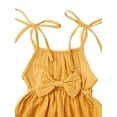 thumbnail image 6 of Hirigin Infant Baby Girl Summer Romper Clothes 6 12 18 24 Months Solid Color Tied Strap Sleeveless Playsuit Jumpsuit Bodysuits, 6 of 7