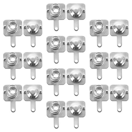 Pretyzoom 10 Sets Battery Adapter Connector Silver Iron For Remote Control Devices Battery Box Spring