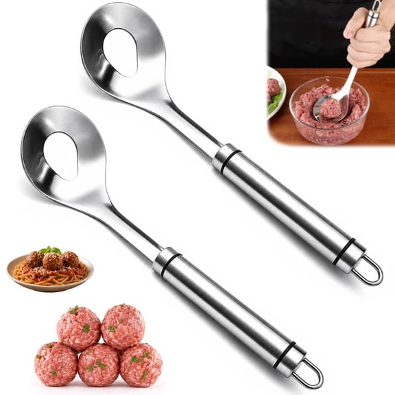 New Stainless Steel Meatball Maker Spoon, Meatball Maker Spoon – Make Perfect Meatballs Without Messy Hands