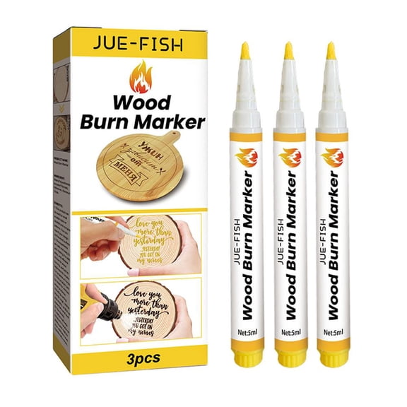 Wood Burn Marker Pen for Drawing Wooden Burning Marker for Personalized Gifts, Office Stationery & Student Supplies