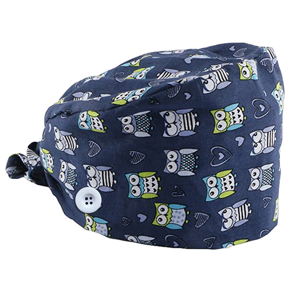 Dog Surgical Scrub cap with buttons Puppy scrub cap Veterinary scrub cap Ear saver Nurse Cap Scrub cap for woman
