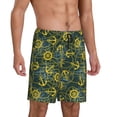 thumbnail image 6 of Mens Pajama Shorts, Marine Anchors And Compass Sleep Shorts Men Pajama Bottoms Lounge PJ Shorts with Pockets, 6 of 6