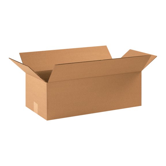 Box Partners Flat Corrugated Boxes 22" x 10" x 6" Kraft 25/Bundle 22106