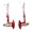 B, variant on Earrings Product Category Axe Teeth Scissors Drop Earrings For Women Gothic Print Minimalist Halloween Party Accessory