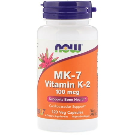 Now Foods MK-7 Vitamin K-2 , 100 mcg, 120 Veg Capsules