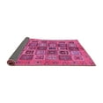 thumbnail image 2 of Ahgly Company Indoor Round Abstract Pink Modern Area Rugs, 5' Round, 2 of 4