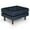 Blue, variant on Eon Leather Ottoman
