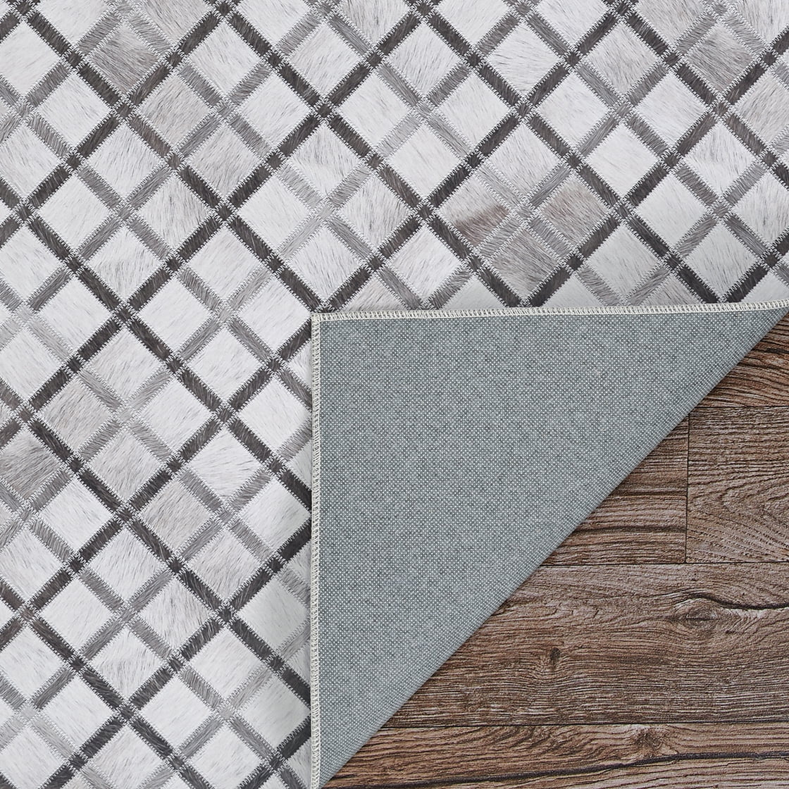 Couristan Prairie Retro Lattice Grey-Ivory Area Rug, 7'6" x 10'