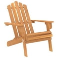 thumbnail image 5 of vidaXL Garden Chair Solid Acacia Wood Outdoor Chair - Set of 2 Beige Weather-Resistant, 5 of 10