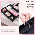 thumbnail image 5 of Renwick Portable Makeup Train Case with Mirror and 2 Trays, Glitter Pink, 5 of 10