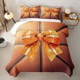 thumbnail image 2 of Erosebridal Bow Basketball Twin Quilt Set for Girls, Orange Oil Printing Art Twin Coverlet Set, 2 Pieces, 2 of 7