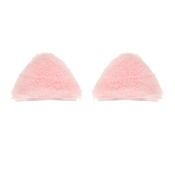 Orejas decorativas para casco, divertidas y cómodas, para montar a caballo. gato rosa